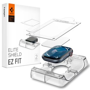 Spigen Elite Shield "EZ FIT" Skjermbeskytter til Apple Watch 10 (46mm), 2-pakning