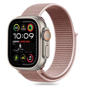 Tech-Protect Nylon Klokkereim til Apple Watch 44/45/46/49 mm - Rosa