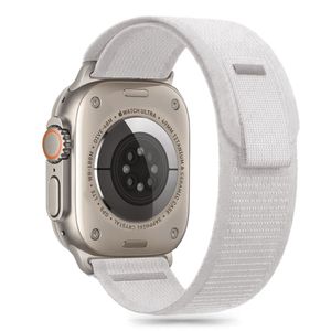 Tech-Protect Nylon Stripe Klokkereim til Apple Watch 44/45/46/49 mm - Grå