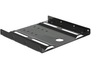 Delock installationsramme til harddisk/SSD 2,5" til 3,5" - sort