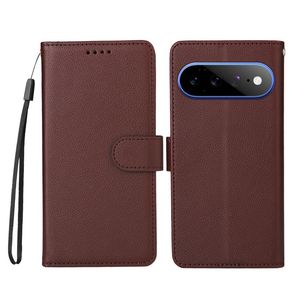 Google Pixel 11 Pro XL RFID-Blokkerende Lommeboketui 3 Kortspor PU-lær - Brun
