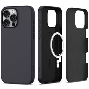 Tech-Protect Silicone MagSafe Cover til iPhone 16 Pro Max - Sort