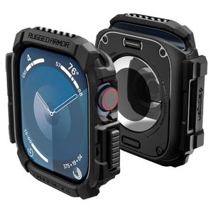 Spigen Rugged Armor Deksel til Apple Watch 10 46mm - Svart