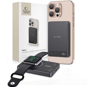 Tech-Protect PB33 LifeMag MagSafe 5000mAh powerbank – sort