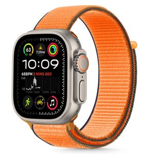 Tech-Protect Nylon Klokkereim til Apple Watch 44/45/46/49 mm - Oransje