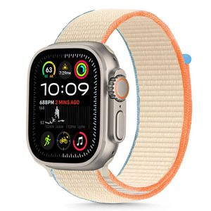 Tech-Protect Nylon Klokkereim til Apple Watch 40/41/42 mm - Beige