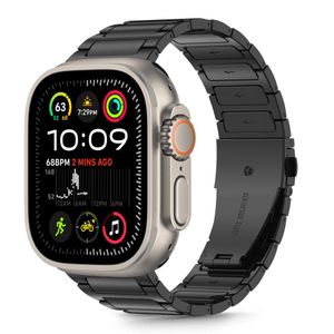 Tech-Protect Stainless Klokkereim til Apple Watch 44/45/46/49 mm - Svart