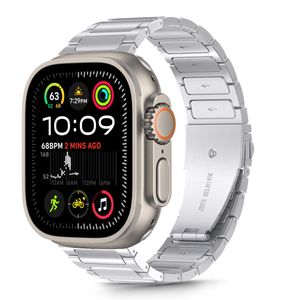 Tech-Protect Stainless Klokkereim til Apple Watch 44/45/46/49 mm - Sølv