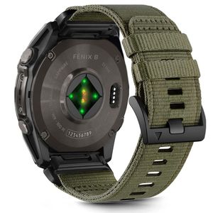 Tech-Protect Nylon Kockarmband till Garmin Fenix 6X/7X etc - Grön