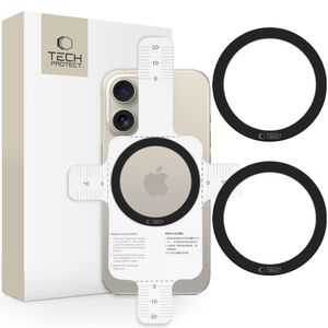 Tech-Protect MMP-110 2in1 MagSafe-ring – Svart/Svart