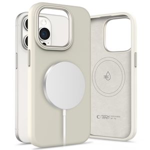Tech-Protect Silicone Pure Magsafe Deksel til iPhone 15 Pro Max - Beige