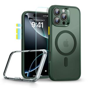 ESR Classic Pro Halolock MagSafe Set Cover & Skærmbeskyttelse til iPhone 16 Pro Max - Grøn
