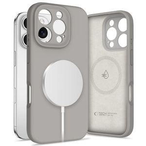 Tech-Protect Liquid Silicone MagSafe Deksel til iPhone 16 Pro Max - Svart