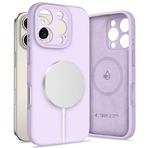 Tech-Protect Liquid Silicone MagSafe Deksel til iPhone 16 Pro Max - Lilla