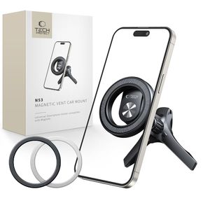 Tech-Protect N53 Telefonhållare Bil med MagSafe-ringar – Svart