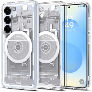 Spigen Ultra Hybrid MagSafe Zero One Skal till Samsung Galaxy S25 - Vit