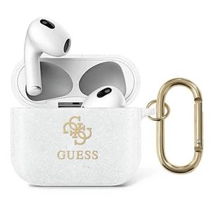 Guess Glitter Etui till Airpods 3 - Gennemsigtig