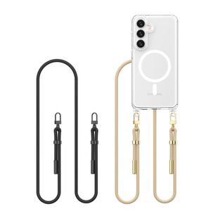 Tech-Protect FlexAir Chain MagSafe Skal till Samsung Galaxy S25 - Svart/Beige