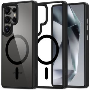 Tech-Protect MagMat MagSafe Deksel til Samsung Galaxy S25 Ultra - Gjennomsiktig svart