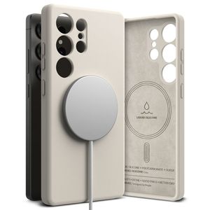 Ringke Silicone MagSafe Kuori Samsung Galaxy S25 Ultra - Beige