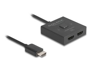 Delock HDMI-kytkin 2-to-1 kaksisuuntainen 8K – musta