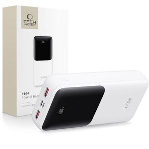 Powerbank Tech-Protect PB02 20000mAh 22.5W - hvit