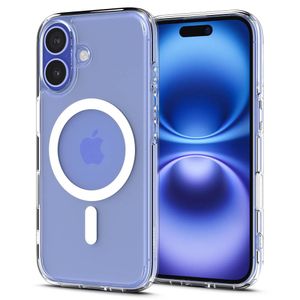 Spigen Ultra Hybrid "T" MagSafe Cover til iPhone 16 - Hvid