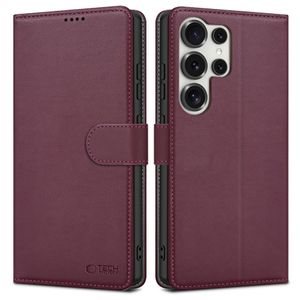 Tech-Protect Wallet Etui til Samsung Galaxy S25 Ultra - Burgundy