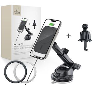 Tech-Protect MM15W-V9 Telefonhållare MagSafe Bil 15W – Svart