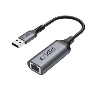 Tech-Protect UltraBoost USB-A 3.0 / Ethernet RJ45 Adapter 1000Mbps - Svart