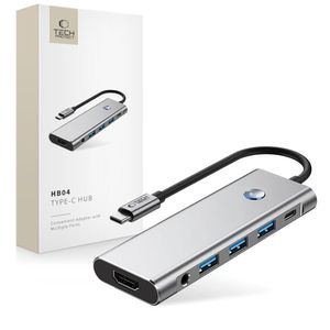 Tech-Protect HB04 HUB Adapter 9-i-1 USB-C gray