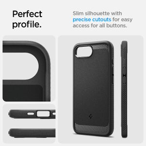 Spigen Rugged Armor MagSafe Deksel til iPhone 16e - Svart
