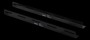 Deltaco L-støtteskinner 2-pakning 550 mm – for skap med dybde 600 x 800 mm