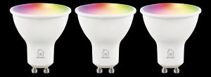 Deltaco Smart LED-pærer GU10 RGB WiFi 4,7W 3-pak