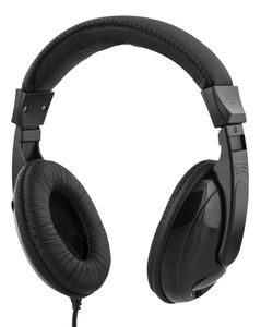Deltaco HL-51C kuulokkeet äänenvoimakkuuden säädöllä – musta