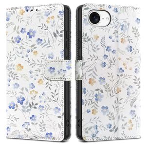 Tech-Protect Wallet Etui til iPhone 16e - Tusenfryd med blader
