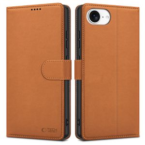 Tech-Protect Wallet Etui til iPhone 16e - Brun