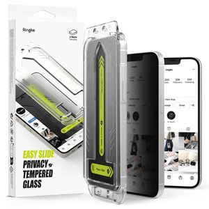 Ringke Easy Slide Privacy Glass 2-pack Screen Protector for iPhone 13/13 Pro/14/16e - Transparent