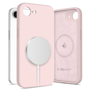 Tech-Protect Liquid Silicone MagSafe Deksel til iPhone 16e - Rosa