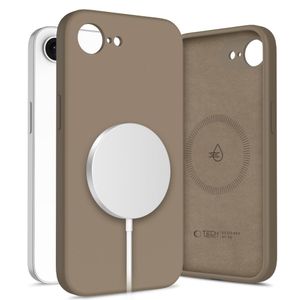 Tech-Protect Liquid Silicone MagSafe Deksel til iPhone 16e - Brun