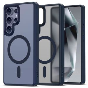Tech-Protect MagMat MagSafe Deksel til Samsung Galaxy S25 Ultra - Gjennomsiktig Blå
