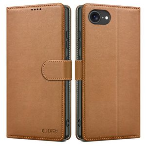 Tech-Protect Wallet Etui til iPhone 16e - Brun