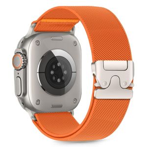 Tech-Protect Nylon Clasp Klokkereim til Apple Watch 44/45/46/49 mm - Oransje