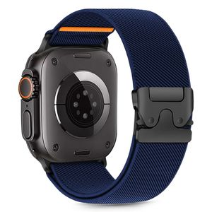 Tech-Protect Nylon Clasp Klokkereim til Apple Watch 44/45/46/49 mm - Navy