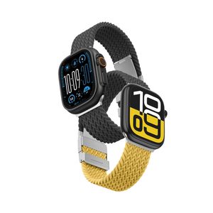 AmazingThing Blend Kellonranneke Apple Watch 45/46/49mm  2-pakkaus  - Keltainen/Musta