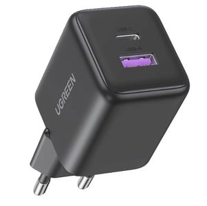 Ugreen X516 30W GaN-vegglader – kompakt hurtiglader med 2 porter
