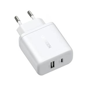 Ugreen X227 20W GaN Vegglader 1x USB-A 1x USB-C - Hvit