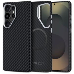 Tech-Protect Ion Carbon MagSafe Deksel til Samsung Galaxy S25 Ultra - Svart