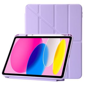 iPad A16 11" 2025/10.9" 2024 Flip cover med foldbar origami-standfunktion - Lilla