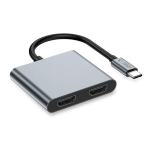 Tech-Protect HB08 4-i-1 USB-C-adapter till USB-C/USB-A/ x HDMI 4K 60Hz